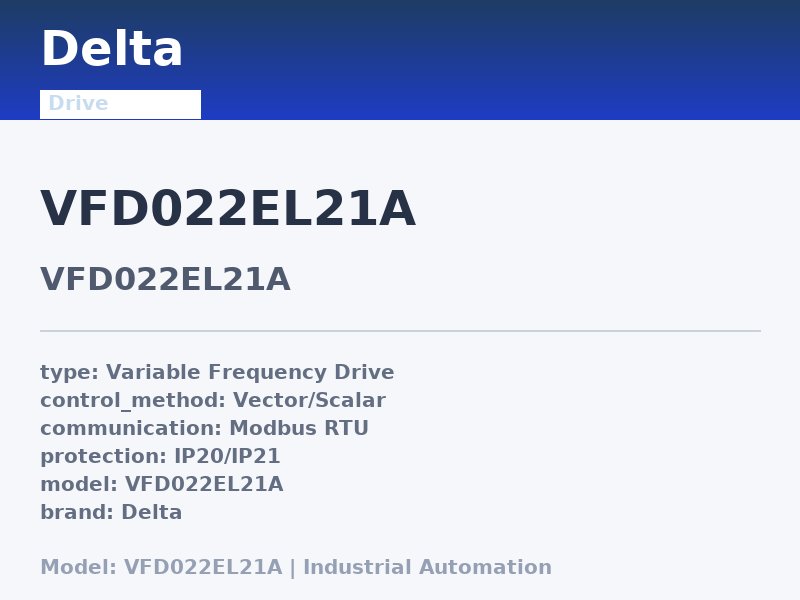 Delta VFD022EL21A