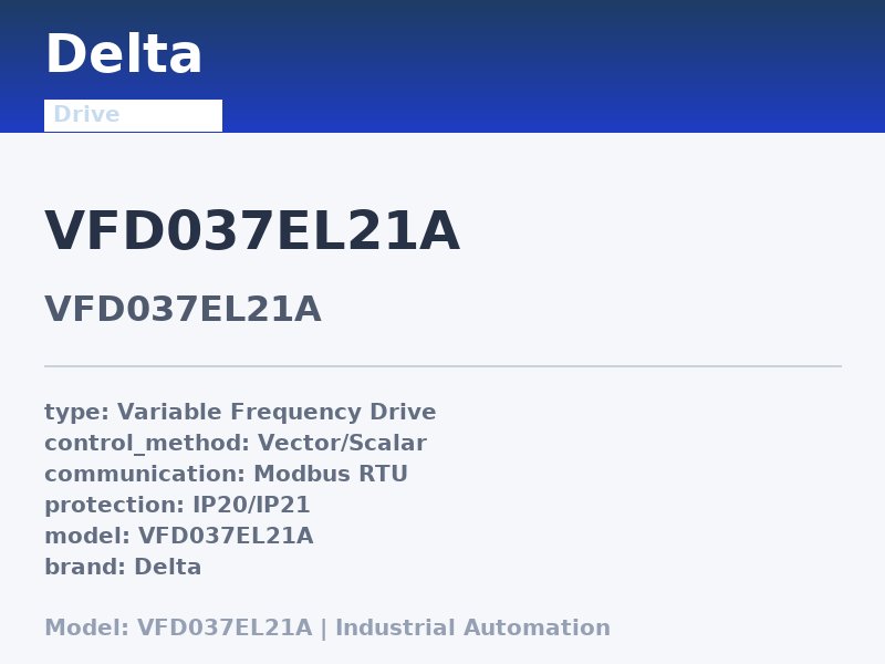 Delta VFD037EL21A