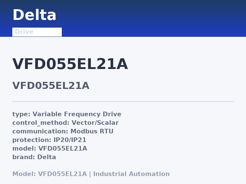 Delta VFD055EL21A