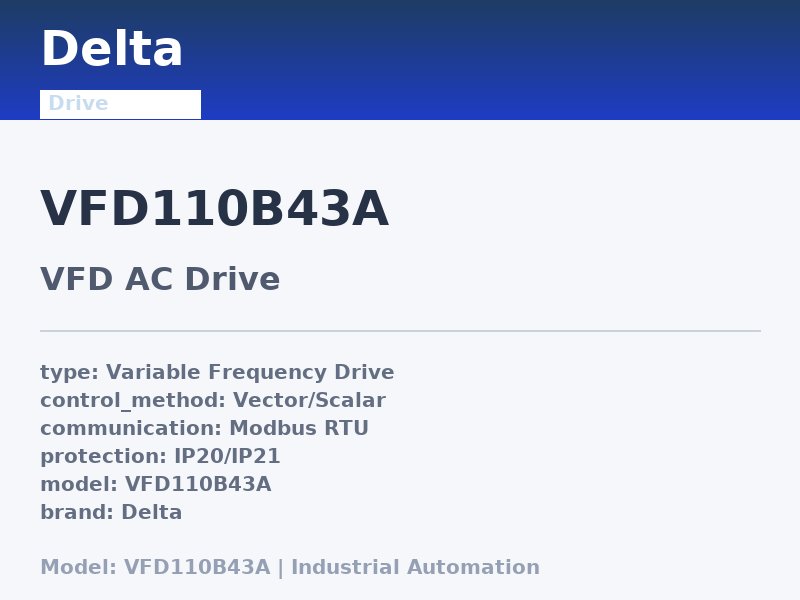 Delta VFD110B43A