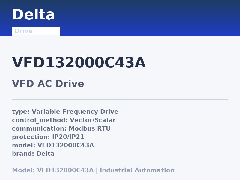 Delta VFD132000C43A