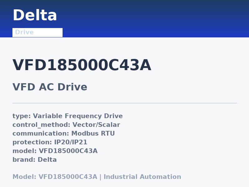 Delta VFD185000C43A