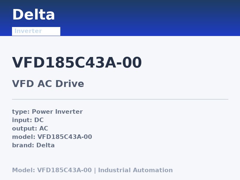 Delta VFD185C43A-00