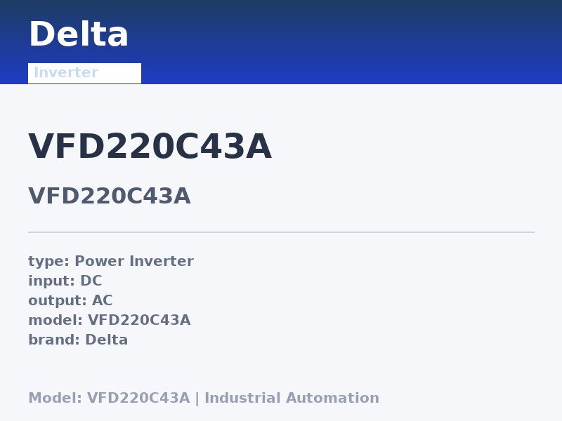 Delta VFD220C43A