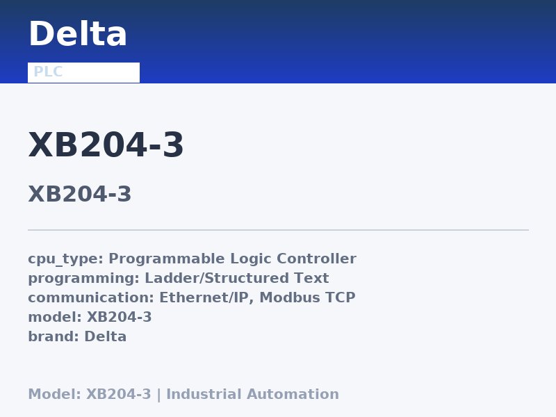 Delta XB204-3