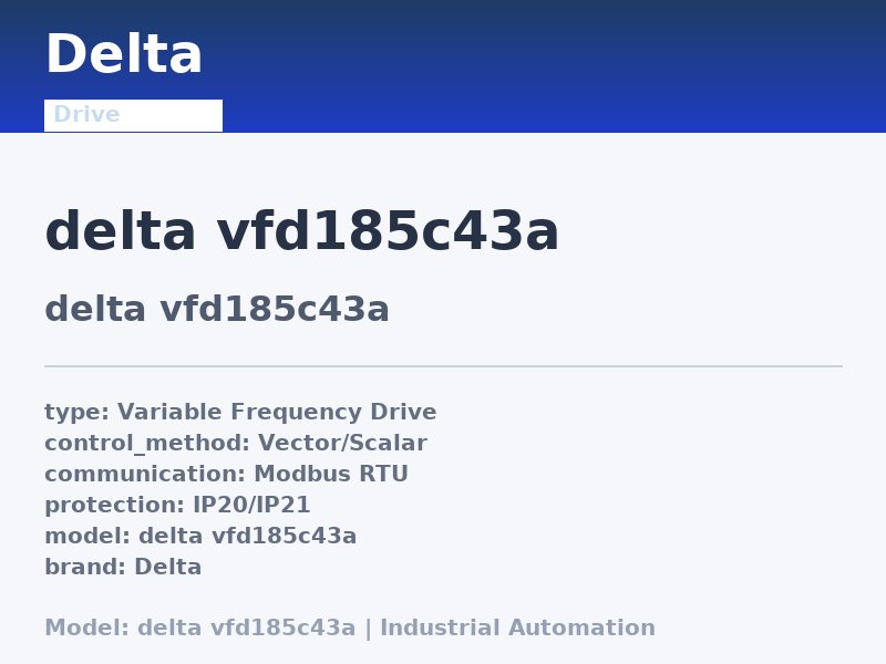 Delta delta vfd185c43a