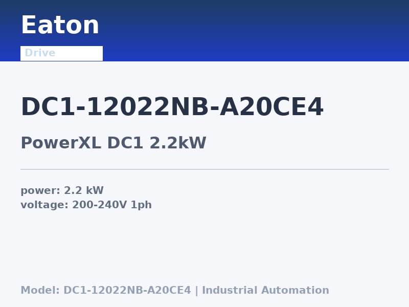Eaton DC1-12022NB-A20CE4