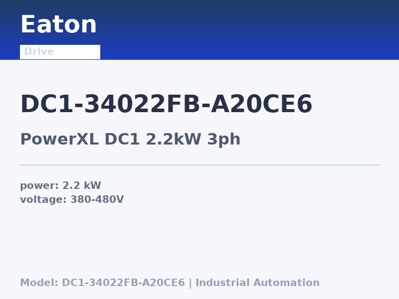 Eaton DC1-34022FB-A20CE6