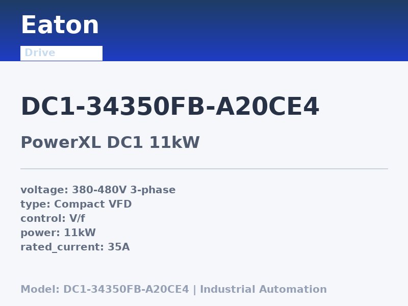 Eaton DC1-34350FB-A20CE4