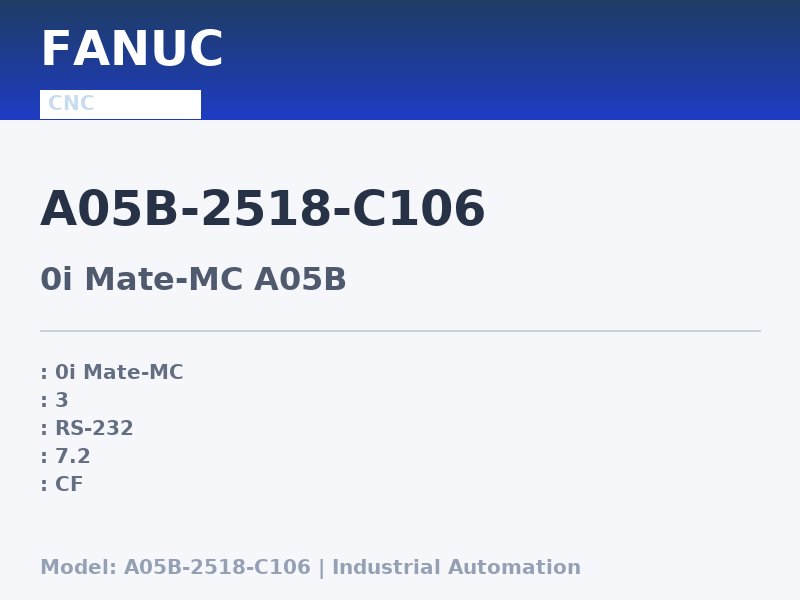 FANUC A05B-2518-C106