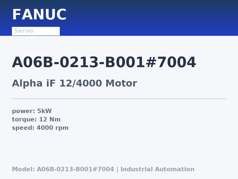 FANUC A06B-0213-B001#7004