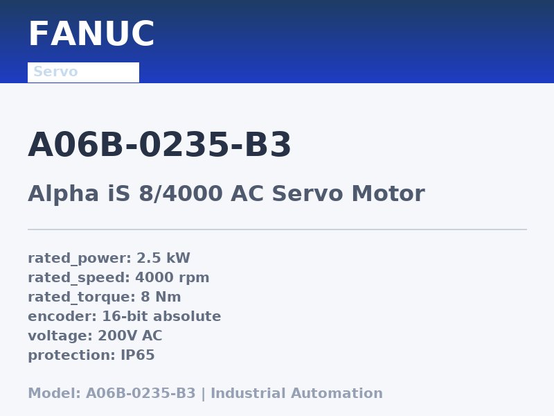 FANUC A06B-0235-B3