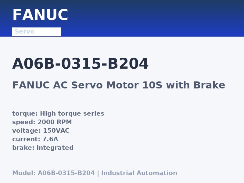 FANUC A06B-0315-B204
