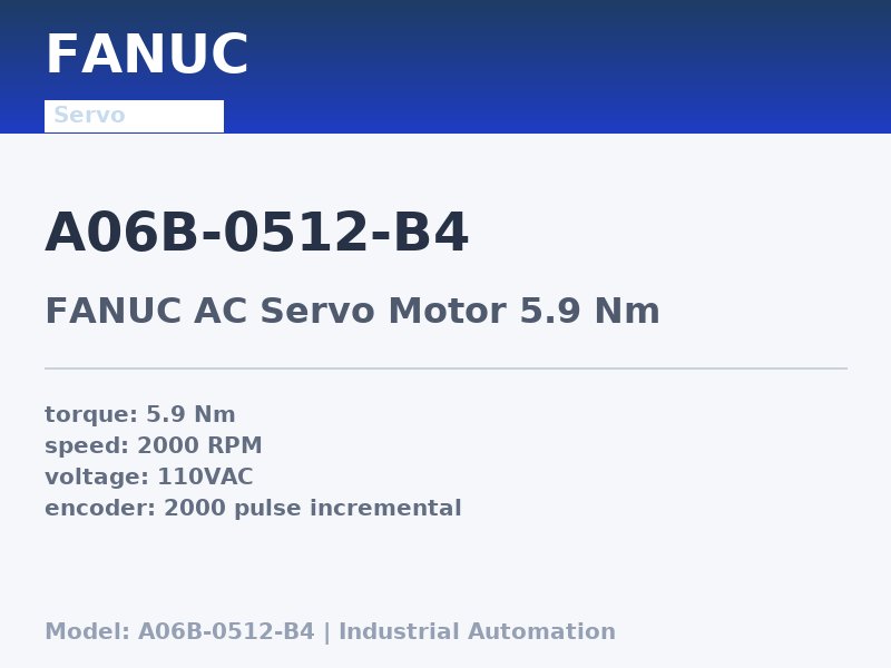 FANUC A06B-0512-B4