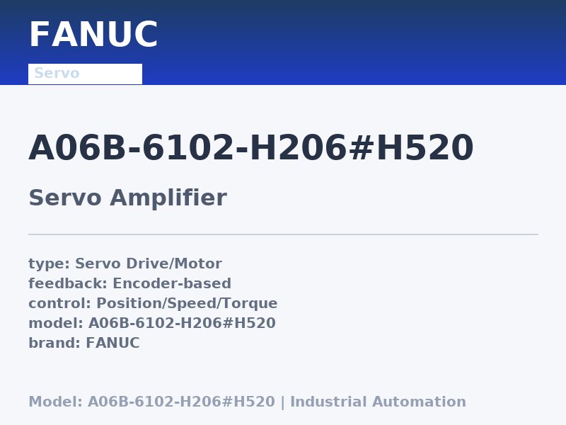 FANUC A06B-6102-H206#H520