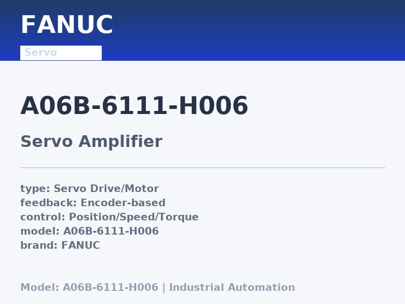 FANUC A06B-6111-H006