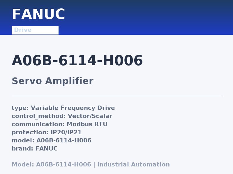 FANUC A06B-6114-H006