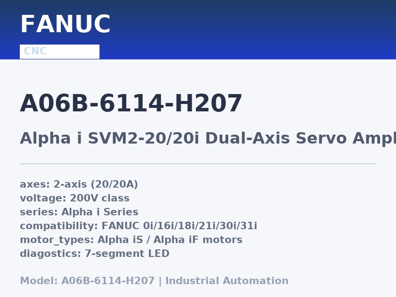 FANUC A06B-6114-H207