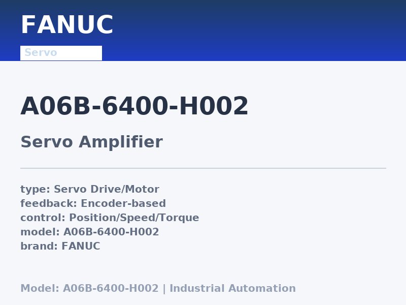 FANUC A06B-6400-H002