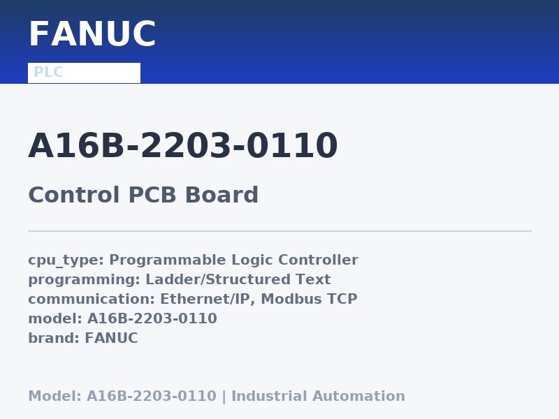 FANUC A16B-2203-0110