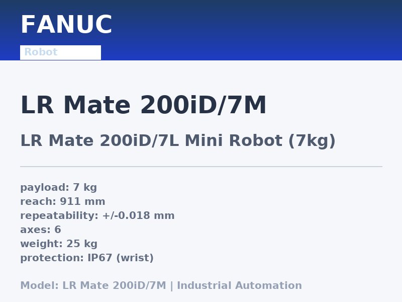 FANUC LR Mate 200iD/7M