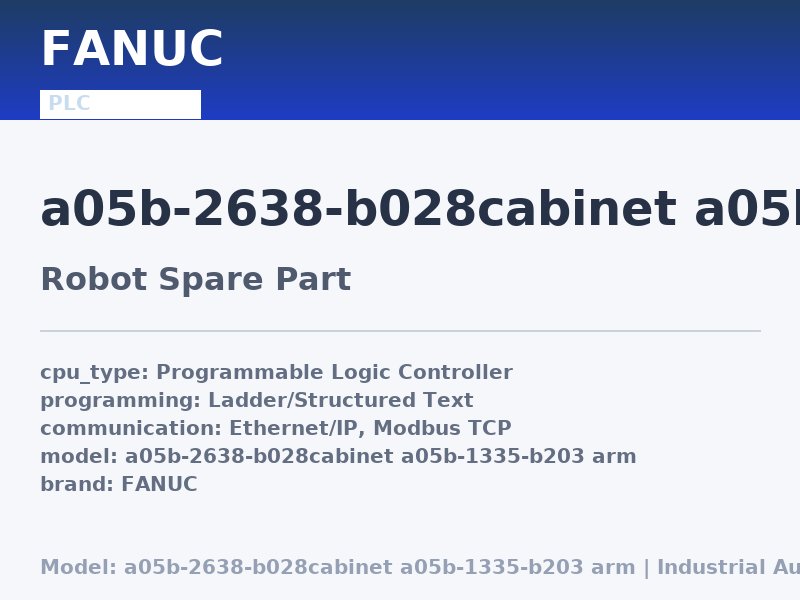 FANUC a05b-2638-b028cabinet a05b-1335-b203 arm