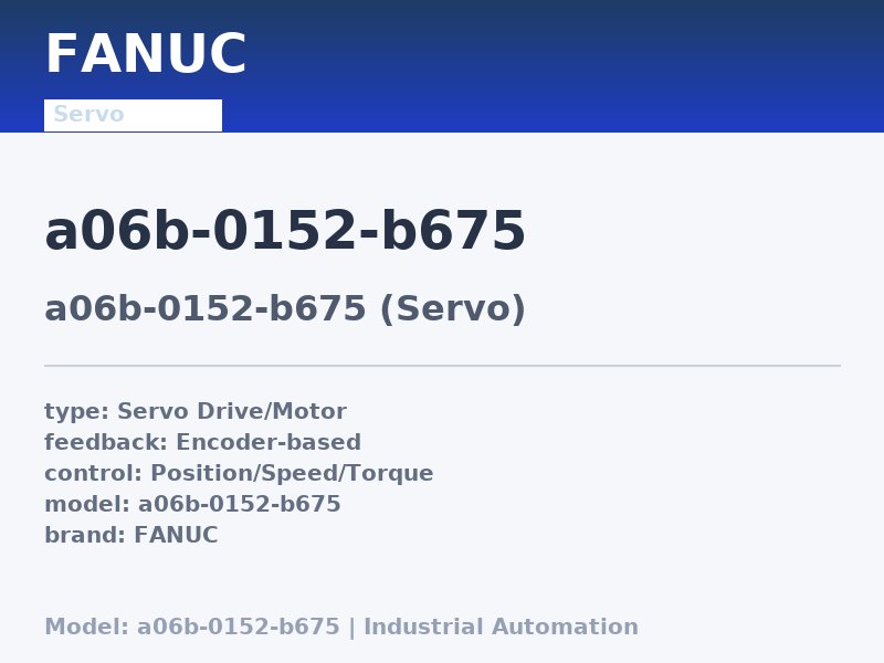 FANUC A06B-0152-B675