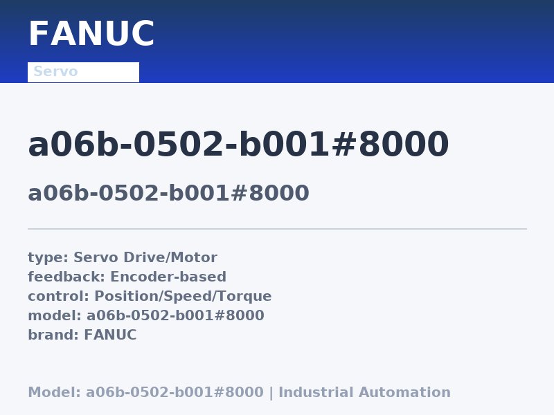 FANUC a06b-0502-b001#8000