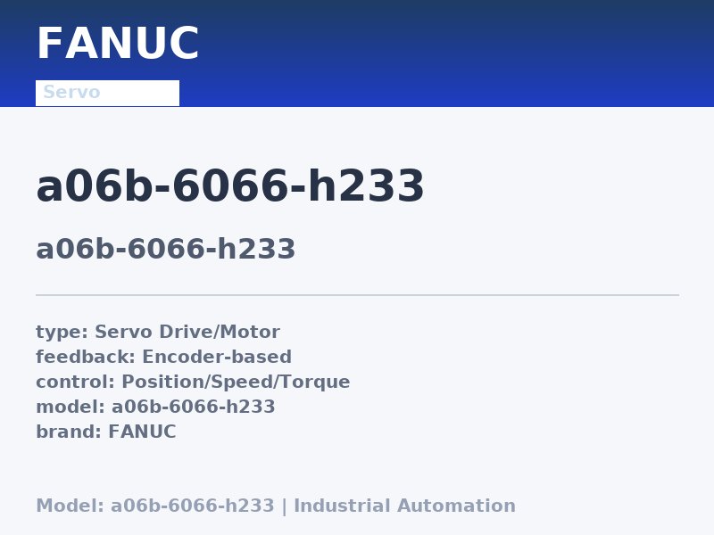 FANUC a06b-6066-h233