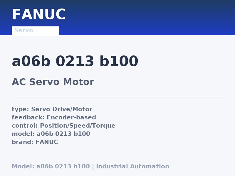 FANUC a06b 0213 b100