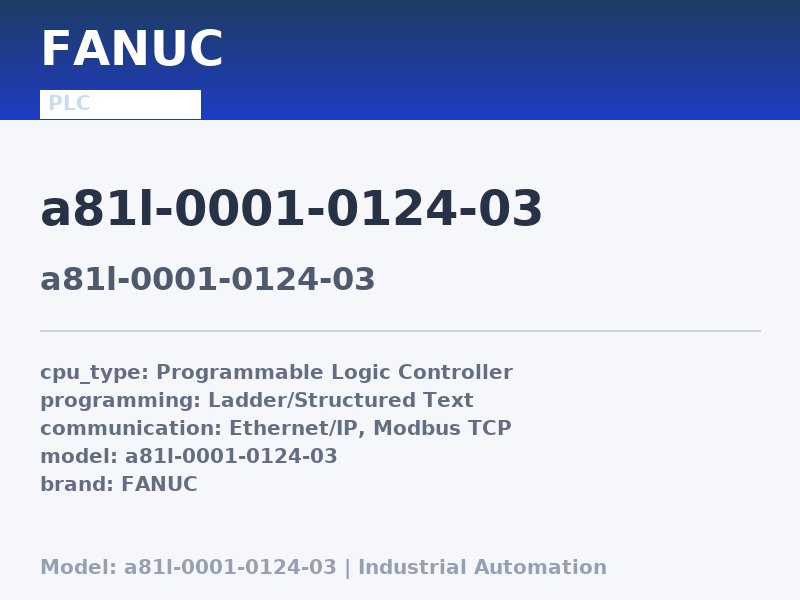 FANUC A81L-0001-0124-03