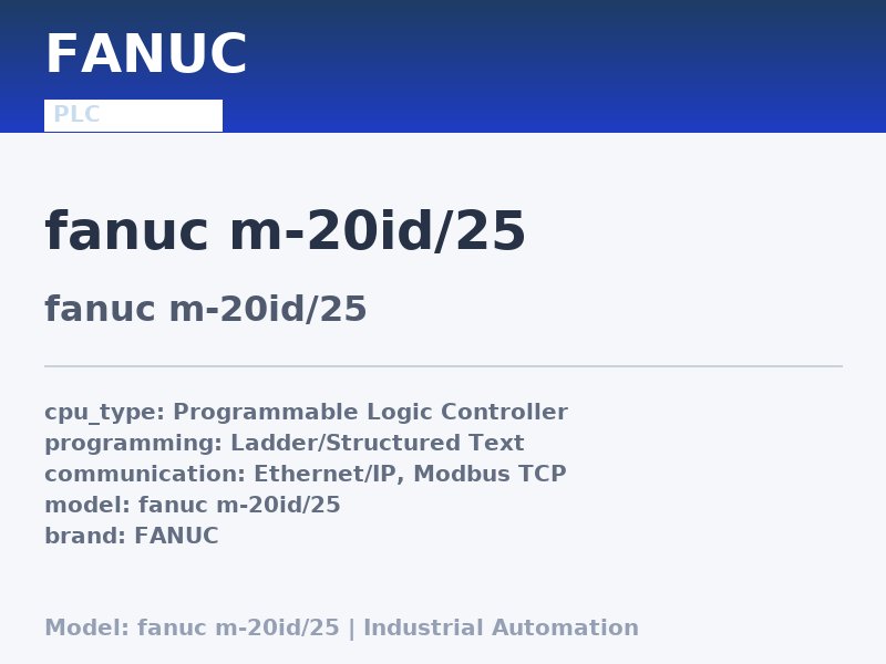 FANUC fanuc m-20id/25