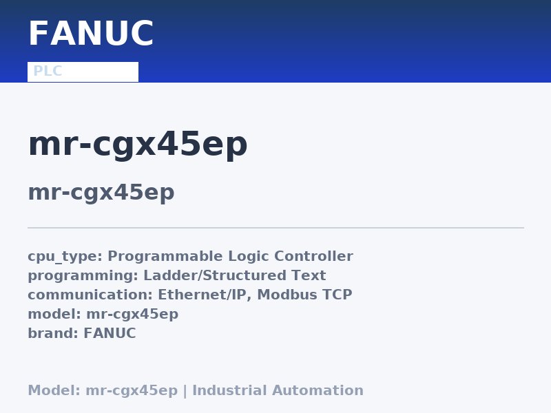 FANUC MR-CGX45EP