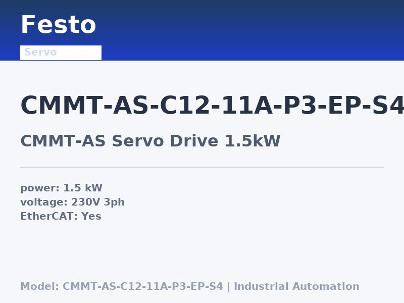 Festo CMMT-AS-C12-11A-P3-EP-S4