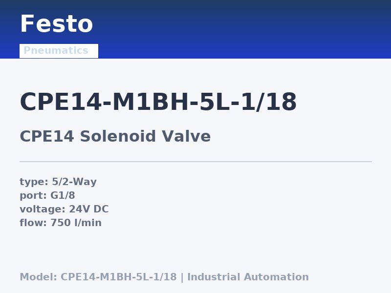 Festo CPE14-M1BH-5L-1/18