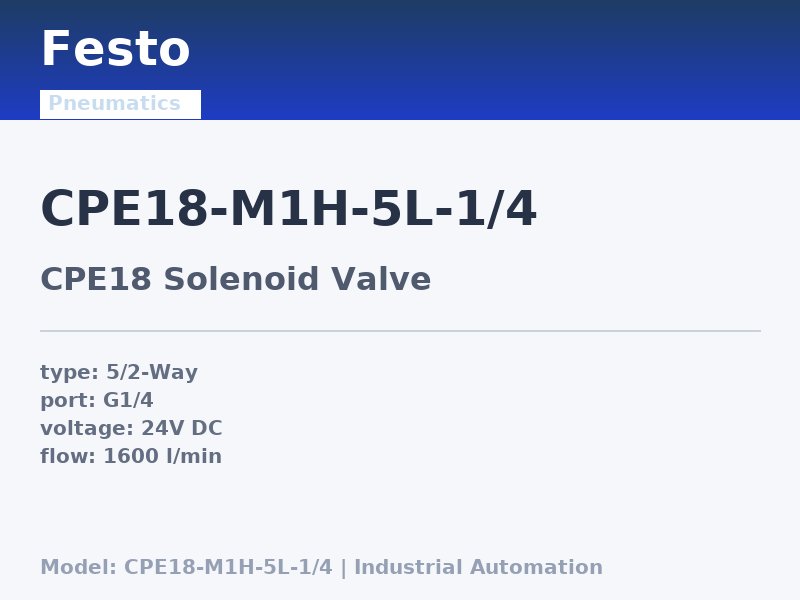 Festo CPE18-M1H-5L-1/4
