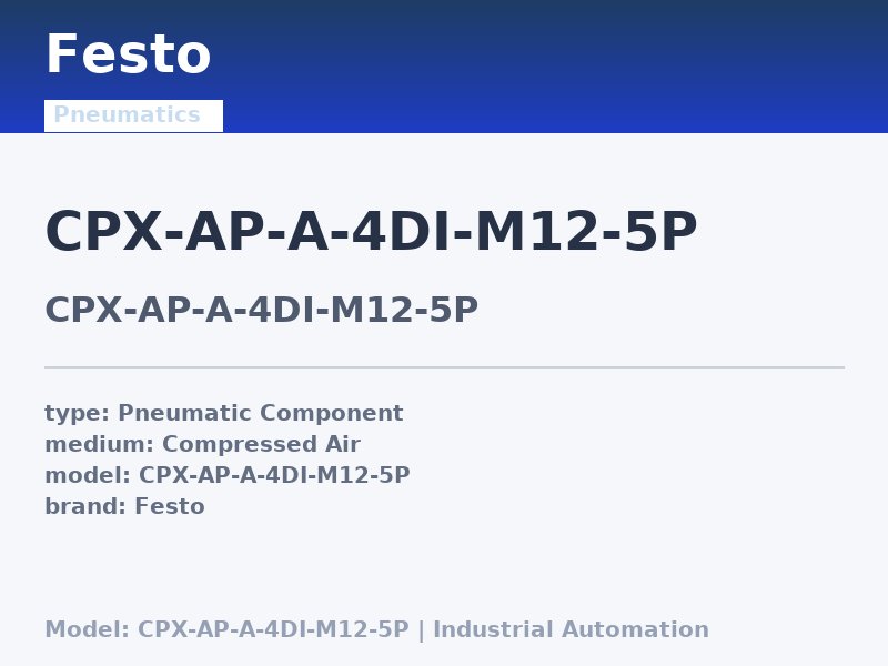 Festo CPX-AP-A-4DI-M12-5P