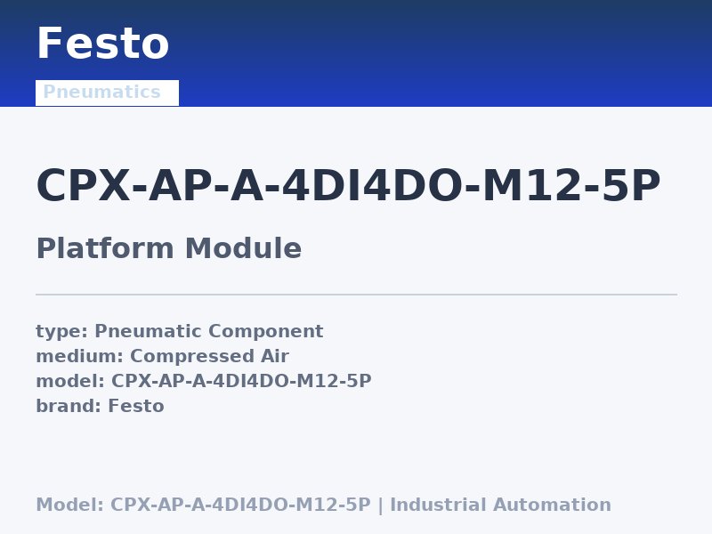 Festo CPX-AP-A-4DI4DO-M12-5P