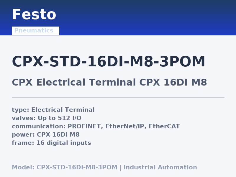 Festo CPX-STD-16DI-M8-3POM