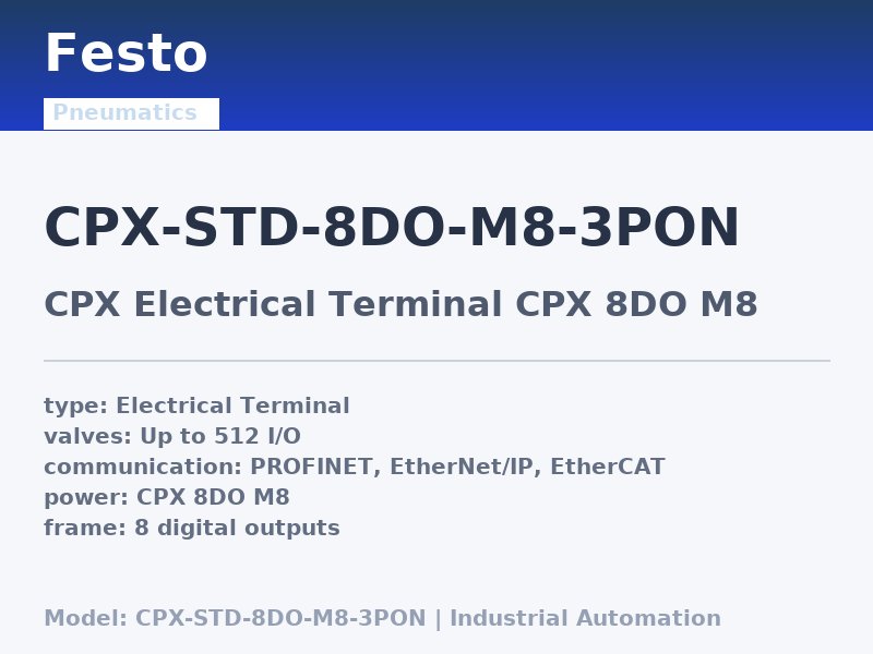 Festo CPX-STD-8DO-M8-3PON