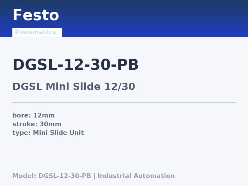 Festo DGSL-12-30-PB