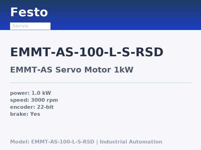 Festo EMMT-AS-100-L-S-RSD