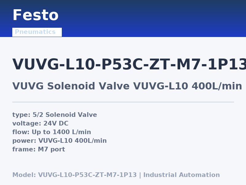 Festo VUVG-L10-P53C-ZT-M7-1P13