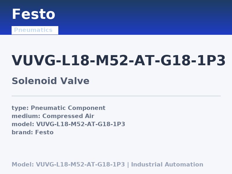 Festo VUVG-L18-M52-AT-G18-1P3