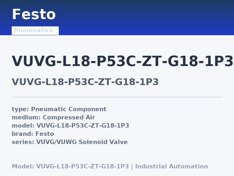 Festo VUVG-L18-P53C-ZT-G18-1P3