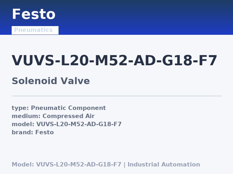 Festo VUVS-L20-M52-AD-G18-F7