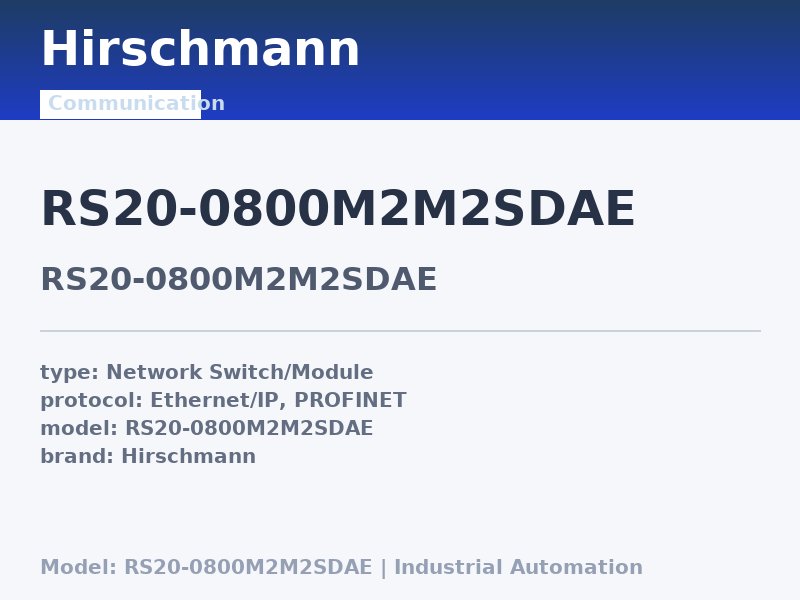 Hirschmann RS20-0800M2M2SDAE