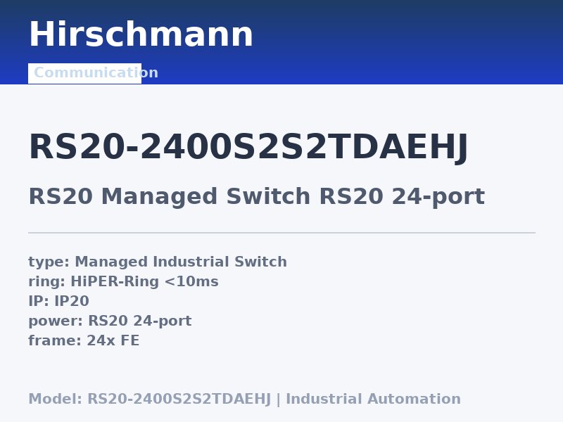 Hirschmann RS20-2400S2S2TDAEHJ