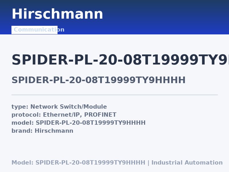 Hirschmann SPIDER-PL-20-08T19999TY9HHHH