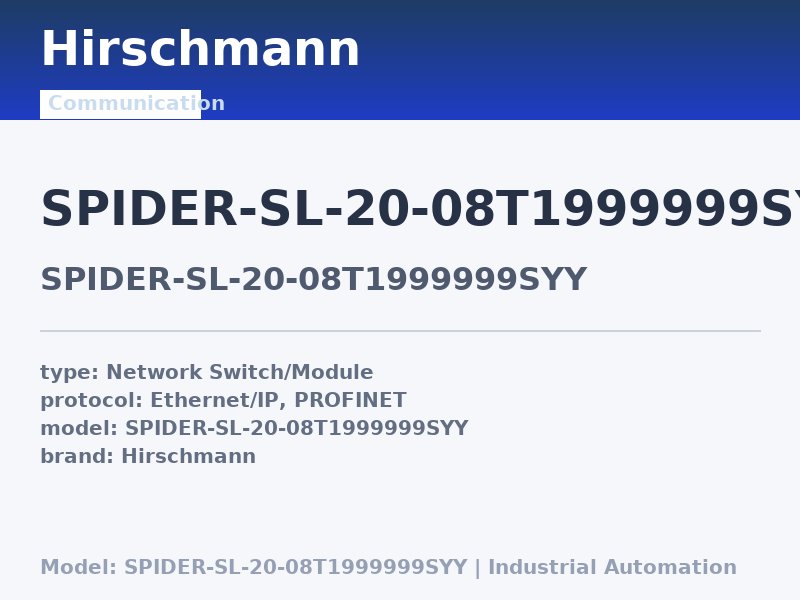 Hirschmann SPIDER-SL-20-08T1999999SYY